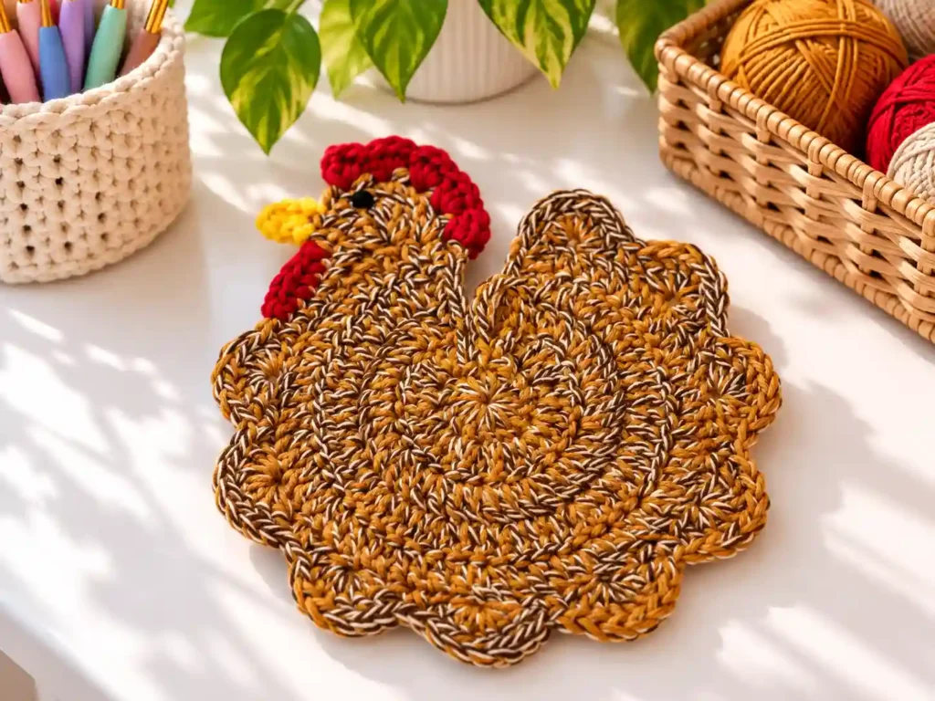 Chicken Potholder Crochet