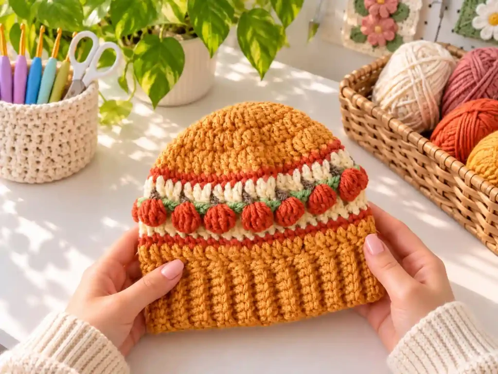 Free Crochet Pumpkin Hat Pattern