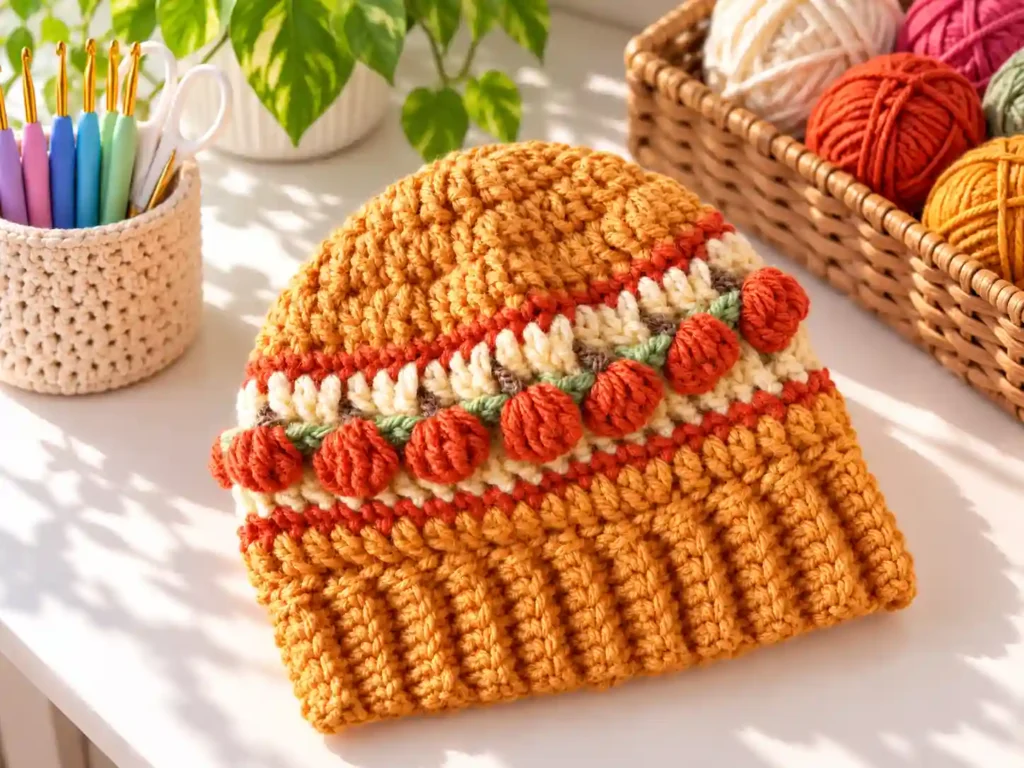 Free Crochet Pumpkin Hat Pattern