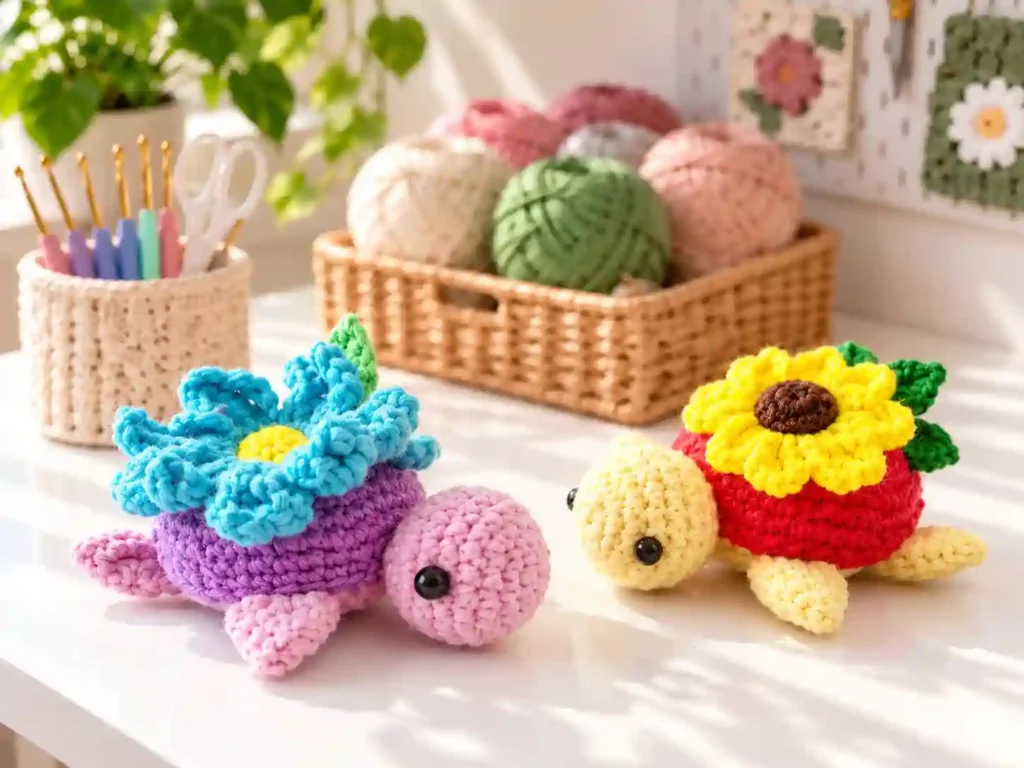 8 Flower Turtle Amigurumi Crochet Patterns