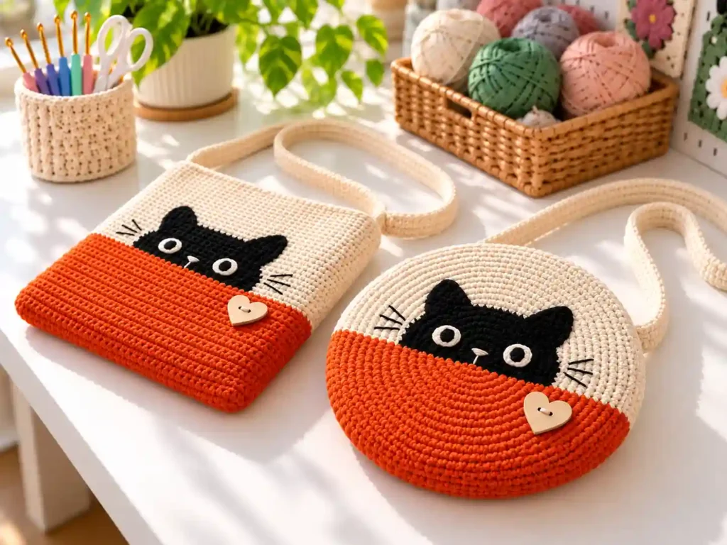 DIY Crochet Cat Bag Pattern
