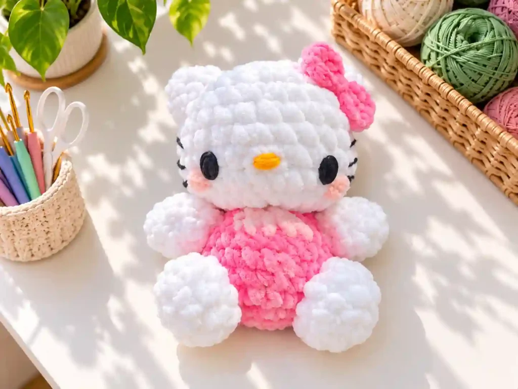 Plushie Baby Hello Kitty Crochet Amigurumi Free Pattern