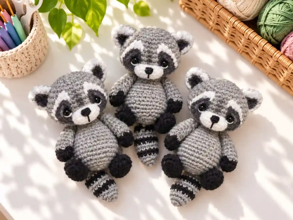 Raccoon Amigurumi Free Crochet Pattern