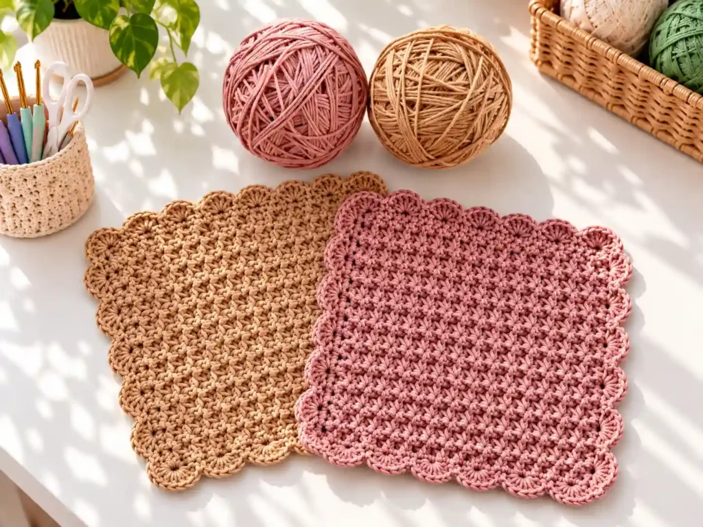 Wildflower Crochet Dishcloth – Free Pattern