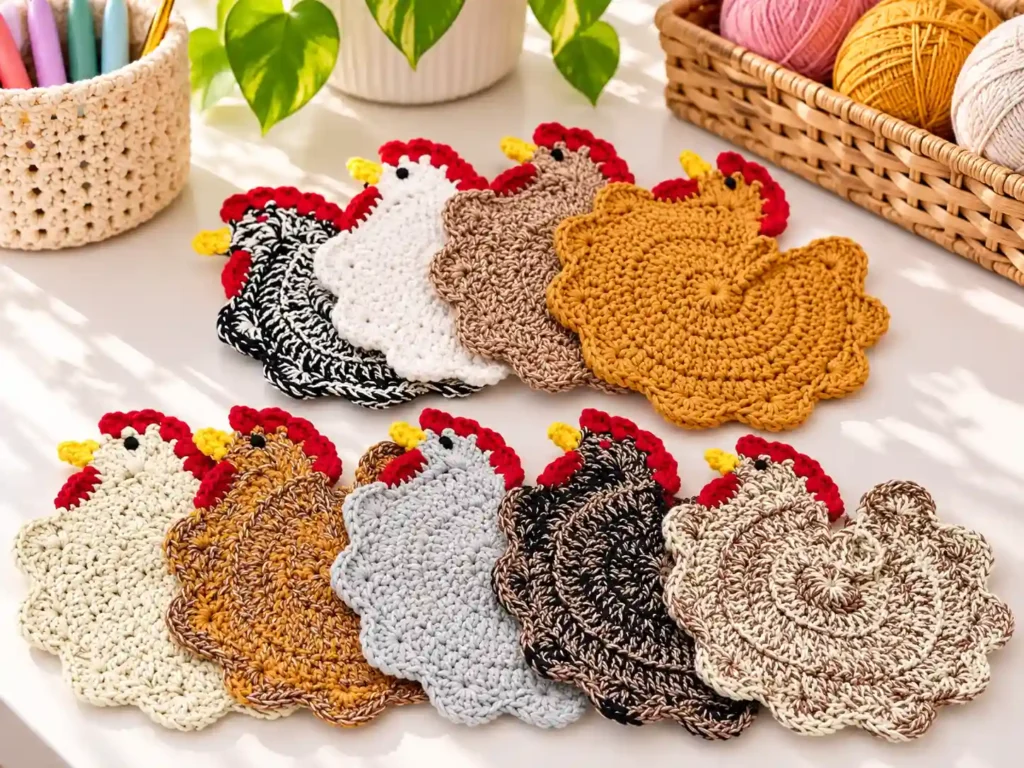 Chicken Potholder Crochet