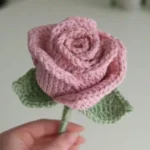 Crochet 3D Rose Free Pattern