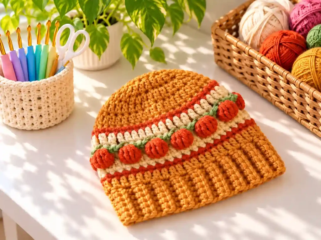 Free Crochet Pumpkin Hat Pattern