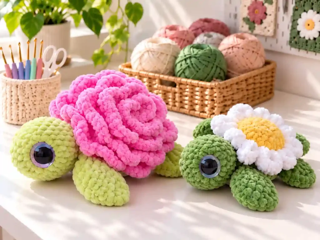 8 Flower Turtle Amigurumi Crochet Patterns