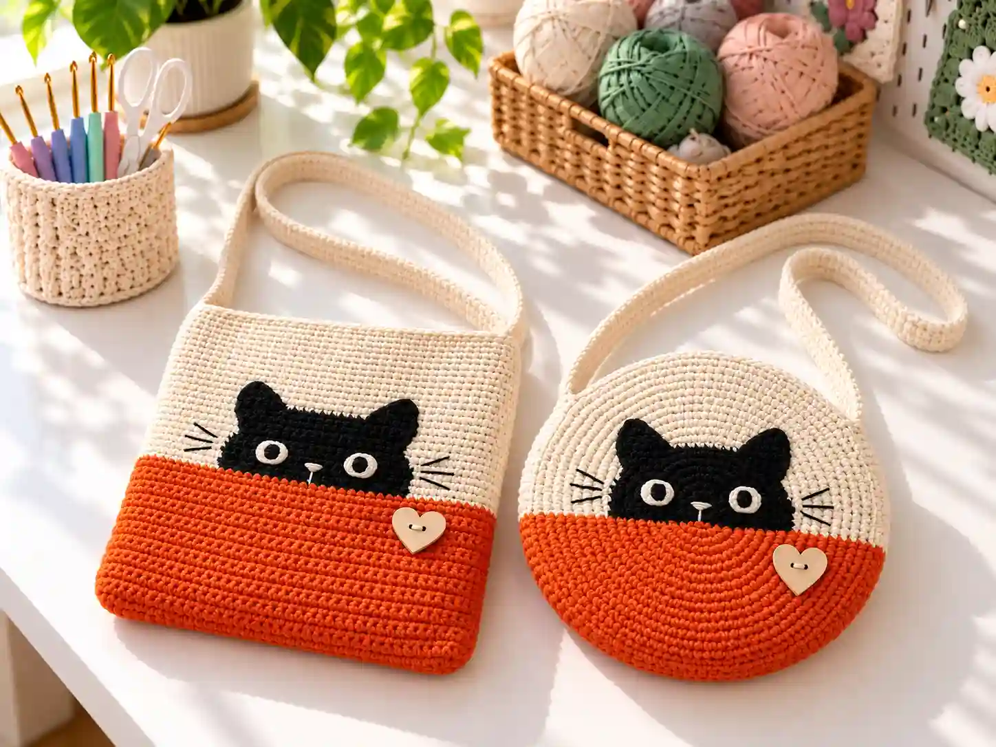 DIY Crochet Cat Bag Pattern