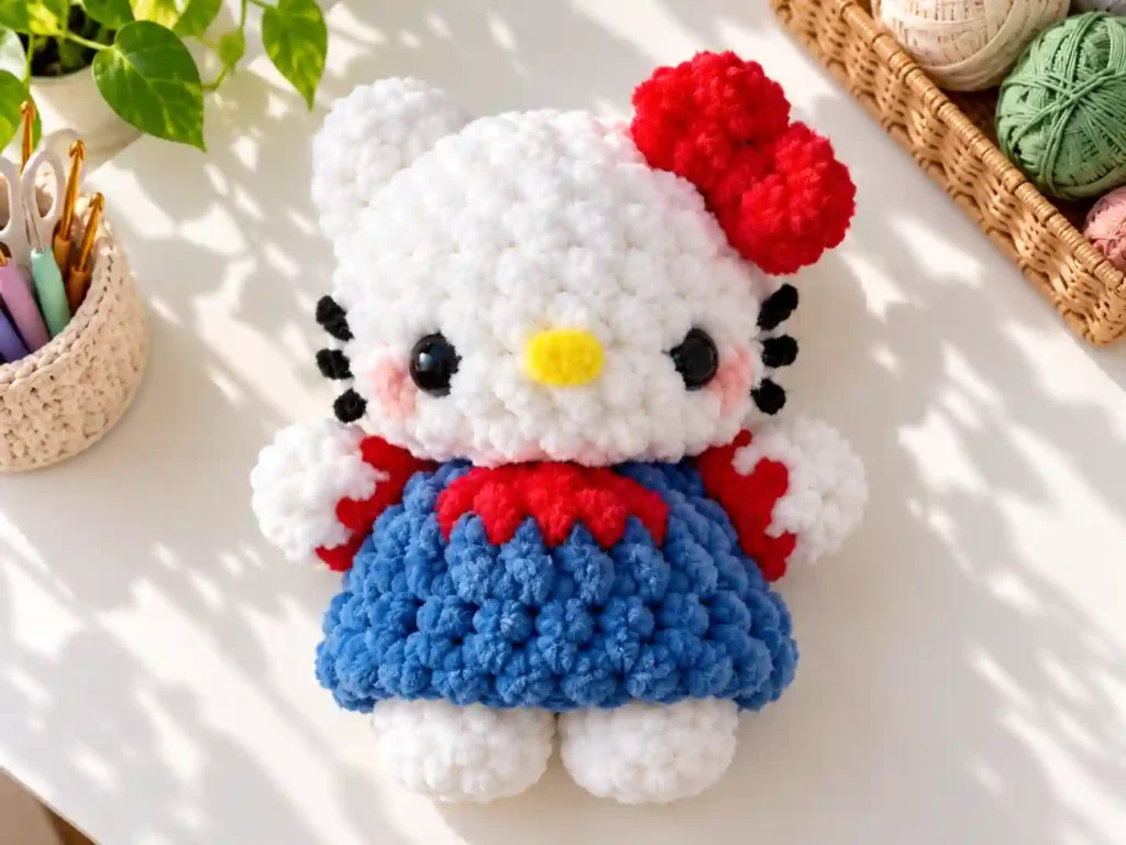 Plushie Baby Hello Kitty Crochet Amigurumi Free Pattern