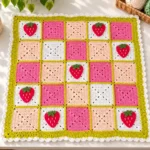 Strawberry Summer Blanket Free Crochet Patterns