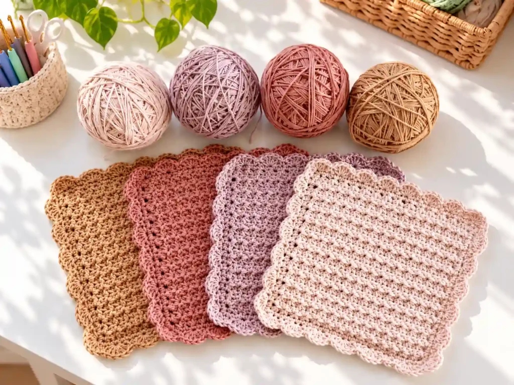 Wildflower Crochet Dishcloth – Free Pattern